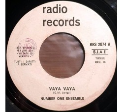Number One Ensemble / Stefano Rubino – Vaya Vaya / Periferia – 45 RPM   Juke Box