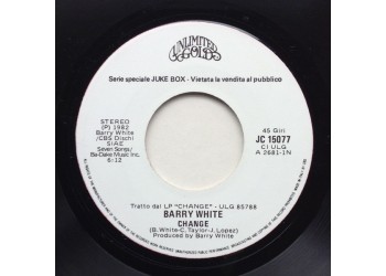Barry White / Captain Sensible – Change / Wot! – 45 RPM   Juke Box