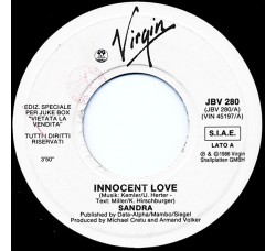 Sandra / Pete Wylie – Innocent Love / Sinful! – 45 RPM   Juke Box