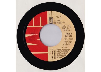 Franco Battiato – L'Era Del Cinghiale Bianco, Vinile, 7", 45 RPM, Uscita: 1979