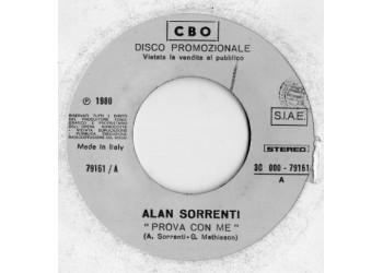 Alan Sorrenti / Alex Damiani – Prova Con Me / Cambierò Cambierai – 45 RPM   Jukebox