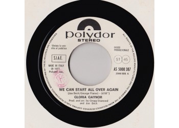Gloria Gaynor / Amanda Lear – We Can Start All Over Again / Tomorrow – 45 RPM   Jukebox