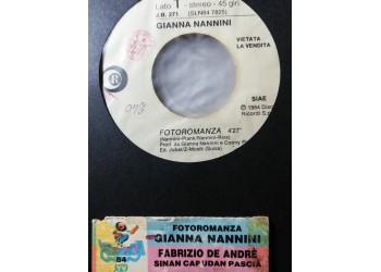 Gianna Nannini, Fabrizio De André – Fotoromanza / Sinàn Capudàn Pascià – 45 RPM - jukebox