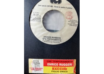 Enrico Ruggeri / Francesco Baccini – Che Temperamento! / Figlio Unico – 45 RPM - Jukebox