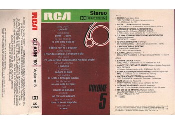 Various – Gli Anni '60 - Volume 5  –  (cassetta, compilation) 