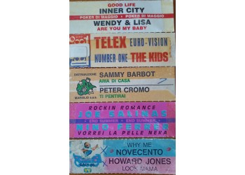 Etichette Stickers vintage usati per JukeBox (conf. 5 pezzi) cod.029
