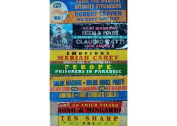 Etichette Stickers vintage usati per JukeBox (conf. 5 pezzi) cod.024