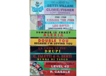 Etichette Stickers vintage usati per JukeBox (conf. 5 pezzi) cod.019