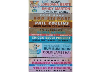 Etichette Stickers vintage usati per JukeBox (conf. 5 pezzi) cod.006