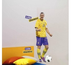 Zlatan Ibrahimovic - Poster Stickers removibile 130 cm