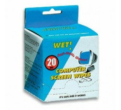 TEC, Salviette ANTISTATICHE  per la pulizia di CD, DVD, Schermi