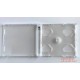 Custodia Jewel Case 10,4mm per 2 CD vassoio clear / cod.60257