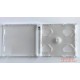 MUSIC MAT - Custodia MACCHINABILE per CD - Case 10,4mm, vassoio Clear (DUE) 2 alloggi