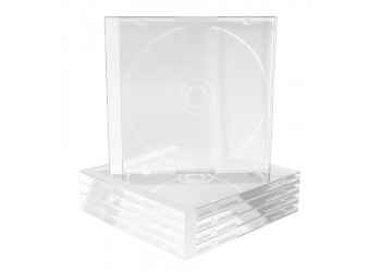 CUSTODIA PER CD / DVD VASSOIO TRASPARENTE 142x124x10,4mm 60g cadauna - MACCHINABILE