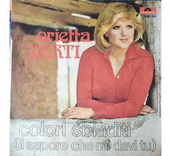 Orietta Berti - Colori sbiaditi  - Copertina Etichetta Polydor 20600 062 (7") 