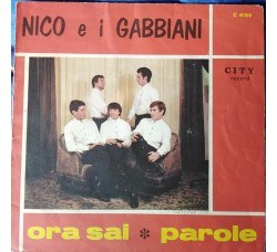 Nico e i gabbiani - ora sai - parole - Sole copertina (7")