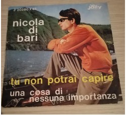 Nicola Di Bari - Tu non potrai capire - Solo copertina (7") 