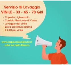 Servizio di Lavaggio e Pulizia dei dischi in Vinile
