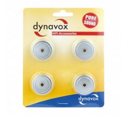 DYNAVOX, Picchi Piedini di ALTA Qualità in alluminio 4 pezzi - Colore Argento. Cod.207273