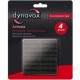 DYNAVOX - Set di 4 Piedini Antivibranti in Gomma, Blister, 40x40 mm 