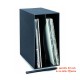 KNOSTI - Modular BOX antiurto colore nero, Contiene 50 LP / 12" - 25 per scomparto