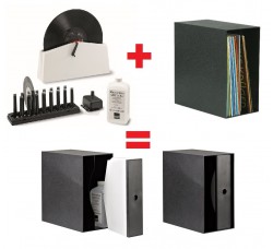 KNOSTI - Lavadischi + contenitore, accoppiamento perfetto per la tua collezione di dischi!