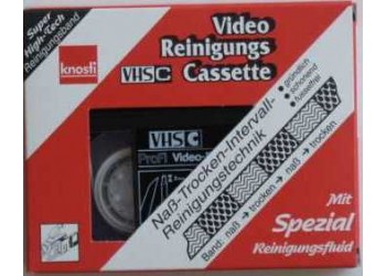 KNOSTI - Cassetta di pulizia a umido video VHS-C SB