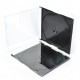 Custodie SLIM 5.2mm TRASPARENTE per 1 CD - Tray NERO / C.60269