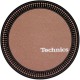 TECHNICS TAPPETINO SLIPMAT per Giradischi in feltro antistatico - Grafica STROBO logo Marrone