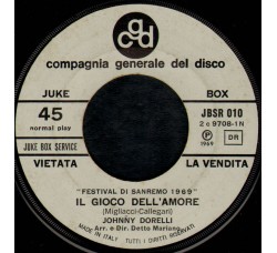Johnny Dorelli / France Gall ‎– Il Gioco Dell'Amore / La Pioggia- Single 45 giri