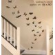 Farfalle colorate  per  pareti - Stickers Riposizionabile Removibile