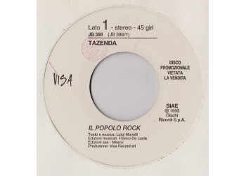 Tazenda / Marcello Pieri ‎– Il Popolo Rock / Pio - 45 RPM (Jukebox)
