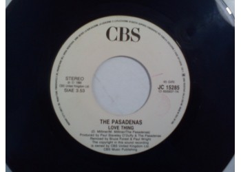The Pasadenas / The Chimes ‎– Love Thing / I Still Haven't Found What I'm Looking For – 45 RPM (Jukebox)