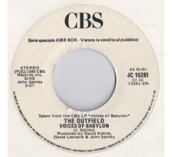 The Outfield / Joelle Ursull* ‎– Voices Of Babylon / Miyel – 45 RPM (Jukebox)