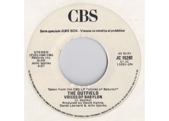 The Outfield / Joelle Ursull* ‎– Voices Of Babylon / Miyel – 45 RPM (Jukebox)