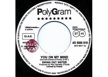 Swing Out Sister / Giampiero Artegiani ‎– You On My Mind / Madre Negra Aparecida – 45 RPM (Jukebox)
