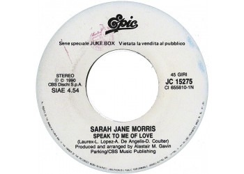 Sarah Jane Morris / Liza Minnelli ‎– Speak To Me Of Love / Losing My Mind – 45 RPM (Jukebox)