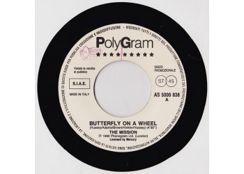 The Mission / Lloyd Cole ‎– Butterfly On A Wheel / No Blues Skies – 45 RPM