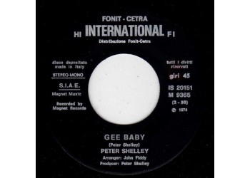 Peter Shelley – Gee Baby – 45 RPM
