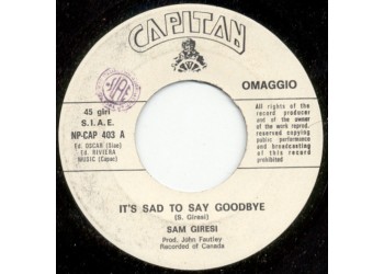 Sam Giresi – It's Sad To Say Goodbye – 45 RPM