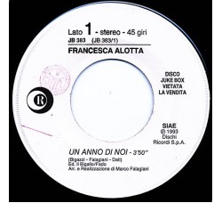 Francesca Alotta / Milva ‎– Un Anno Di Noi / Uomini Addosso – Jukebox