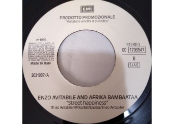 Tullio De Piscopo / Enzo Avitabile And Afrika Bambaataa – E Allora E Allora / Street Happiness – 45 RPM