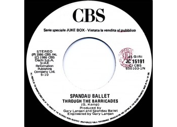 Spandau Ballet / Julie Pietri ‎– Through The Barricades / Listen To Your Heart - (Single Jukebox)  