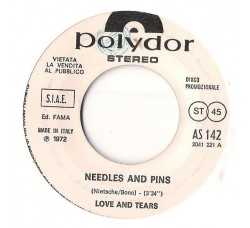 Love And Tears / Joe Cocker ‎– Needles And Pins / Sandpaper Cadillac – Jukebox