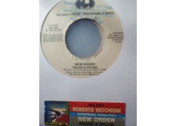 Roberto Vecchioni / New Order ‎– Milady / Round & Round – 45 RPM (Jukebox)