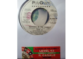 Level 42 / Rossana Casale ‎– Running In The Family / Destino – 45 RPM (Jukebox)