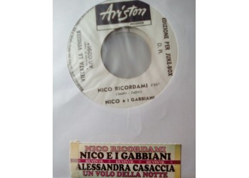 Nico E I Gabbiani / Alessandra Casaccia – Nico Ricordami / Un Volo Nella Notte - Jukebox