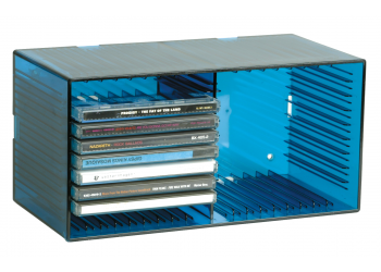 KNOSTI - Espositore  per CD da tavolo o parete per 18 CD - Colore Indago