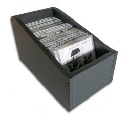 MUSIC MAT Mobiletto per  25 CD o DVD in legno MDF Nero 