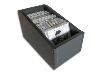 MUSIC MAT Mobiletto per  25 CD o DVD in legno MDF Nero 